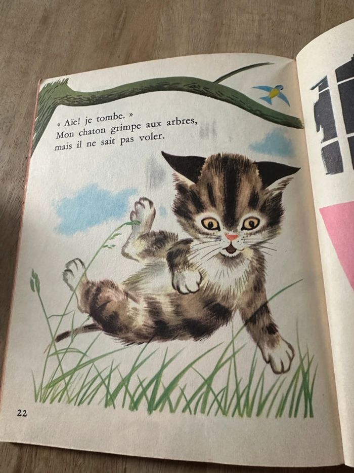 Livre ancien les albums roses cartonné Mon chaton petit chat R. Simon - photo numéro 12