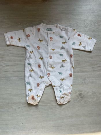 Pyjama velours Kiabi 1 mois