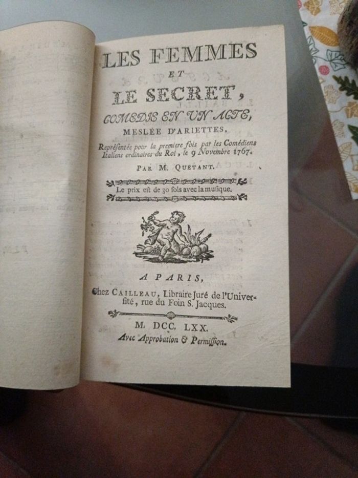 Livre ancien. Recueil d'opéras bouffons tome 3 de 1771 - photo numéro 8