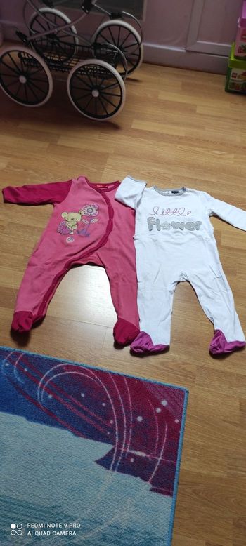 Lot 2 grenouillères légère Tissaia 18 mois