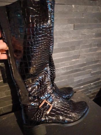 Bottes imitation python comme neuves