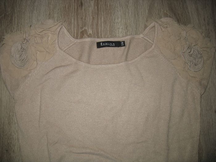 PULL MC BEIGE "REMIXX" - Taille S / M - n°01 - photo numéro 3