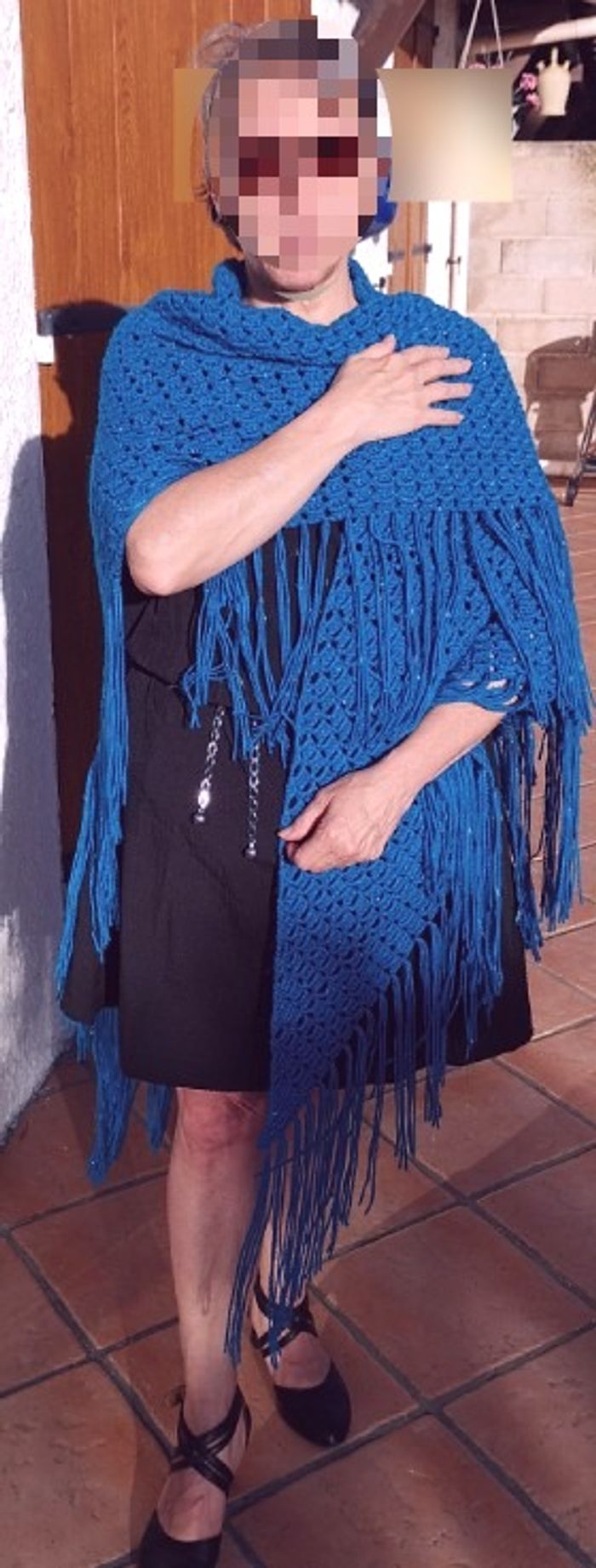 Châle CARAÏBES fait main au crochet - photo numéro 3