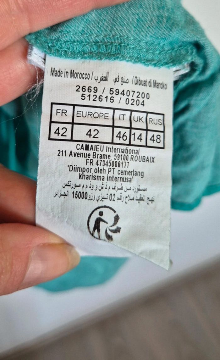 Blouse camaïeu taille 42 - photo numéro 3