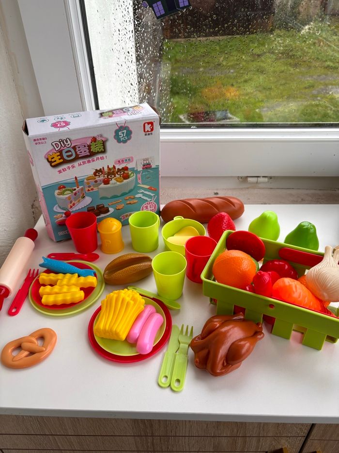 Dînette - toy food - gâteau DIY à décorer - jeu enfant