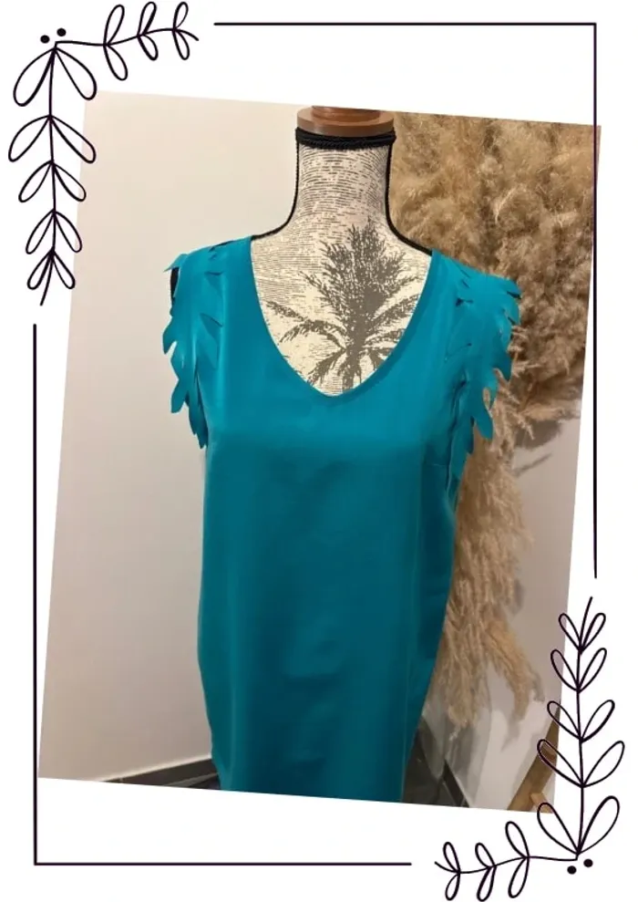 Robe d’été bleu turquoise - photo numéro 2