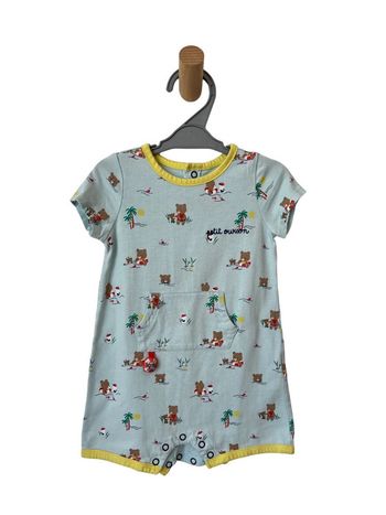 Pyjashort / combinaison bleu ciel (oursons) - Sergent Major 12 mois (74cm)