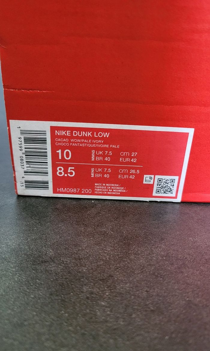 Nike Dunk Low Neapolitan Cacao wow - HM0987200 - Unisex - Size : 42 🌈🌈 - photo numéro 10