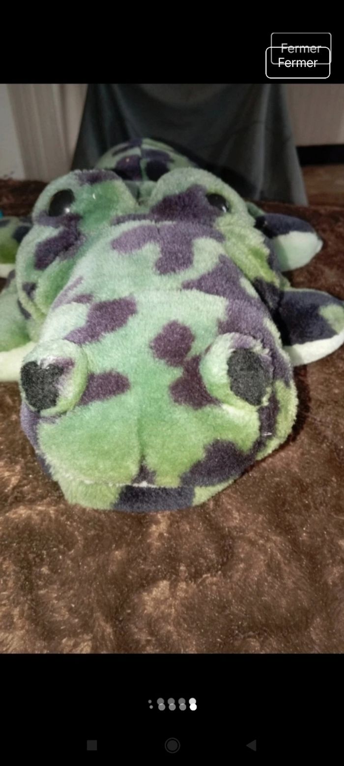 Très belle peluche crocodile lb - photo numéro 4