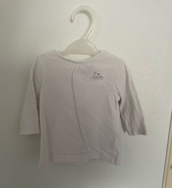 T shirt 3 mois blanc