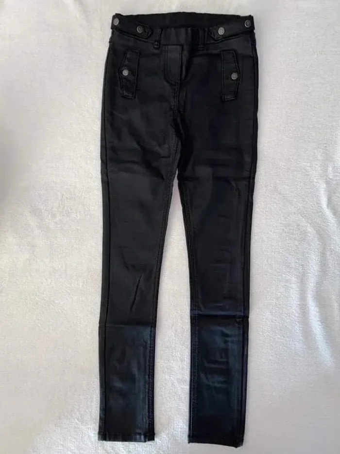pantalon similicuir 9 ans