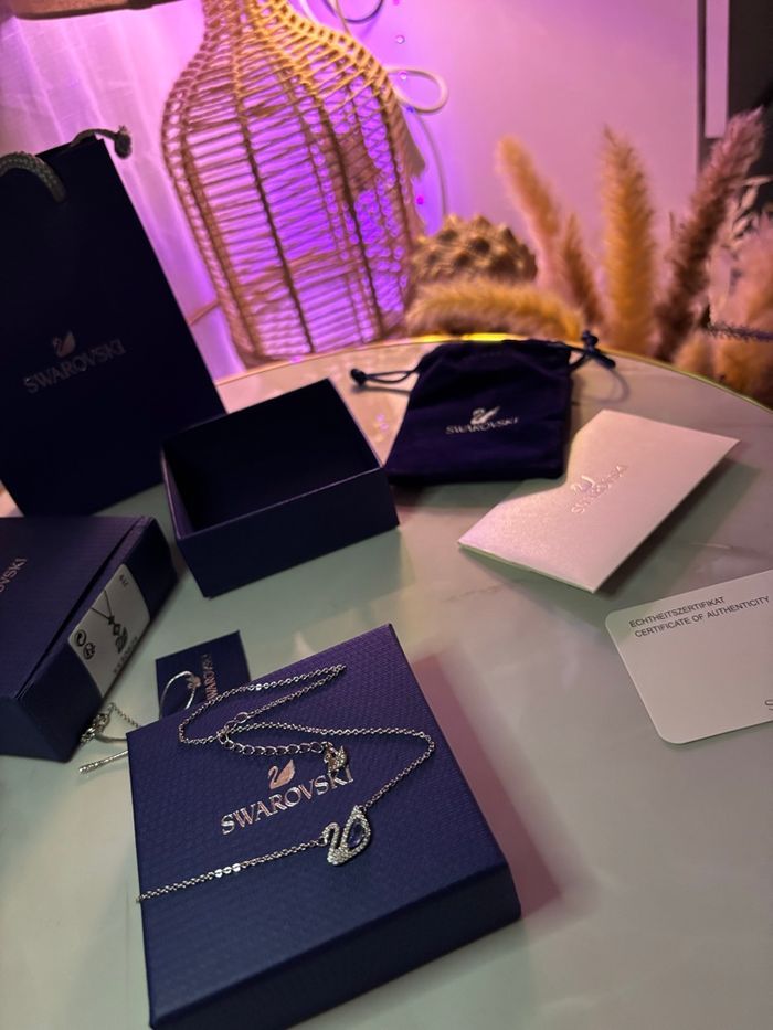 Collier Swarovski Cygne – Argenté – Authentique – Neuf - photo numéro 9