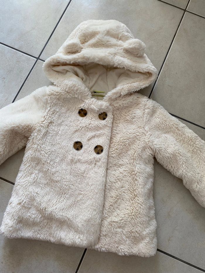 Veste fourrure crème fille 23 mois - photo numéro 6