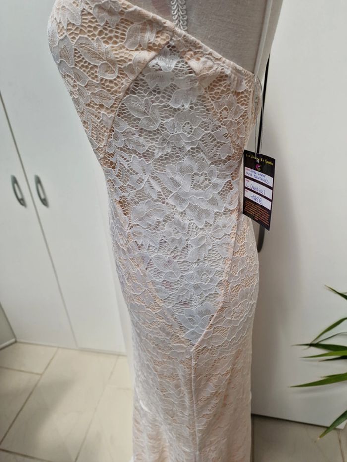 Robe De Mariée Sirène Dentelle Nude - photo numéro 5