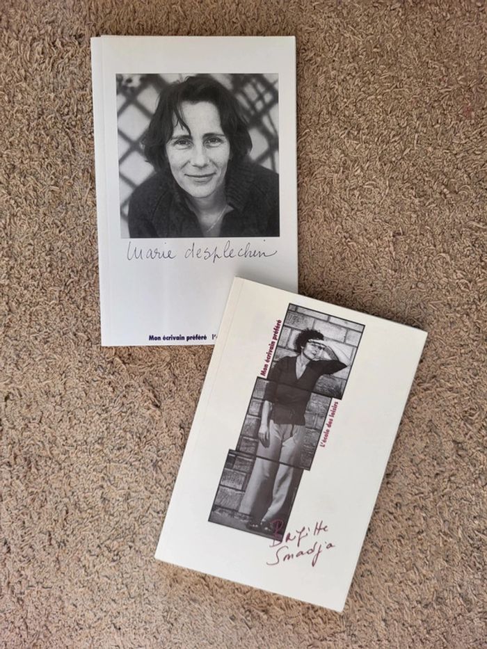 Lot 2 livres Mon écrivain préféré – Marie Desplechin & Brigitte Smadja – École des Loisirs
