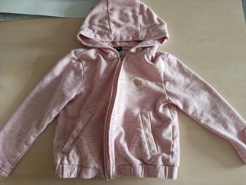 Gilet rose coeur