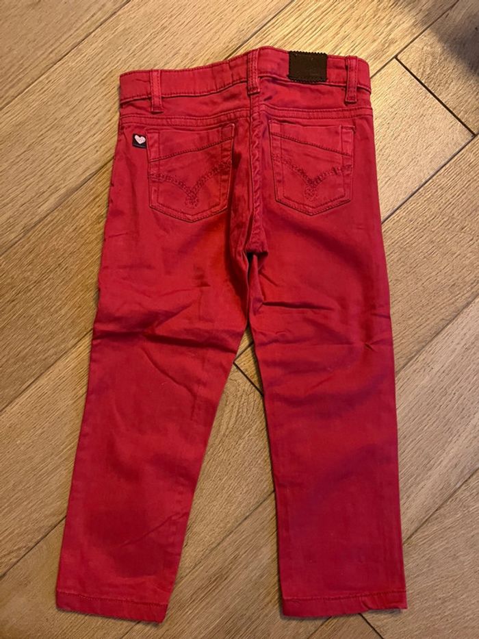 Vend pantalon neuf sans étiquette sergent major 3 ans corail/rouge - photo numéro 3