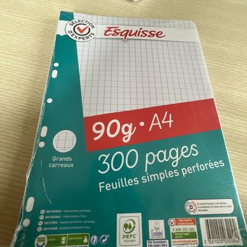Feuilles simples perforées