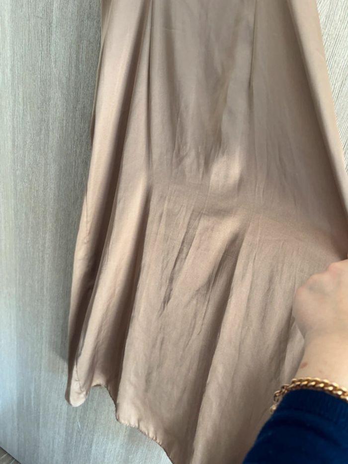 Très jolie robe croisée beige - Zara - S - photo numéro 7