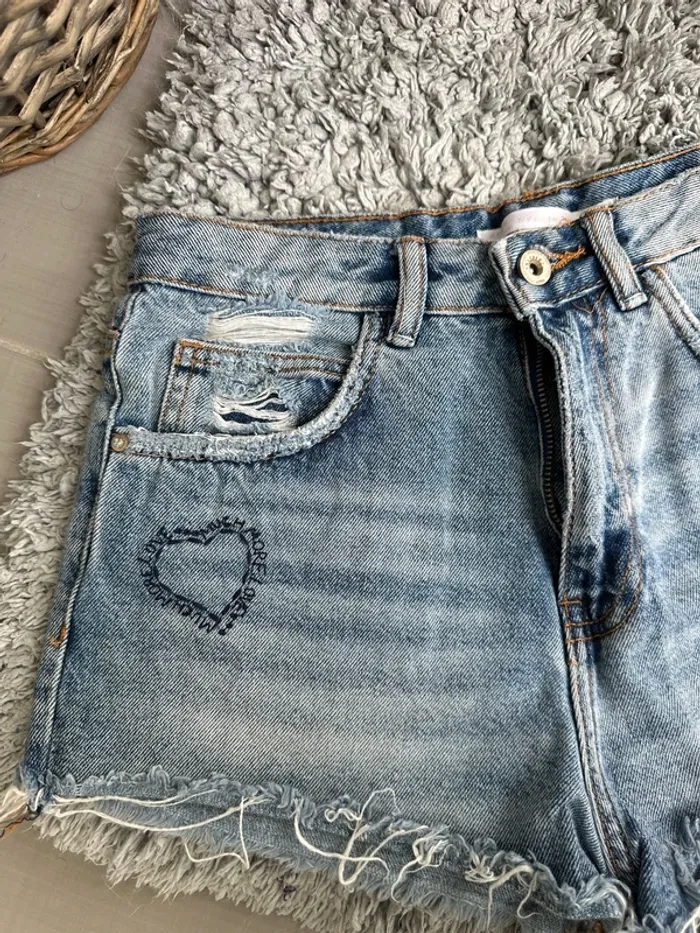 Short en jeans Zara - photo numéro 2
