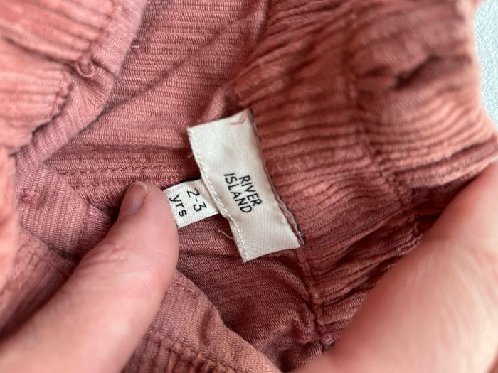 Pantalon velours vieux rose fille 3 ans - photo numéro 6