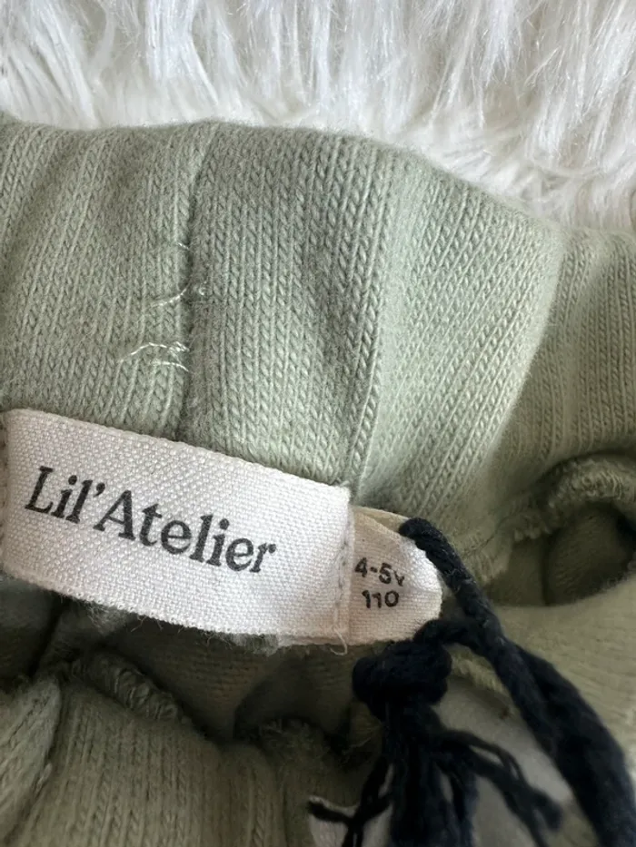 Jogging vert sauge Lil Atelier taille 4-5 ans - photo numéro 3