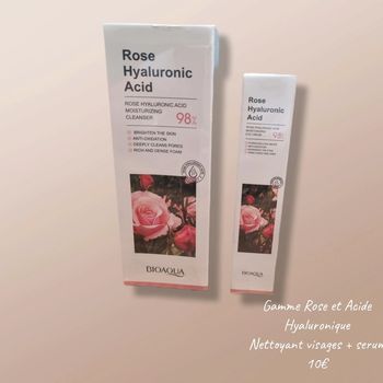Soin du visage Rose et Acide Hyaluronique