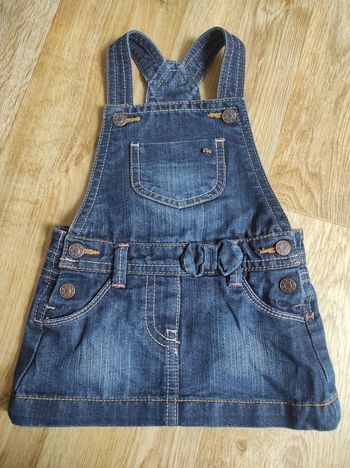 Salopette jupe en jean bébé