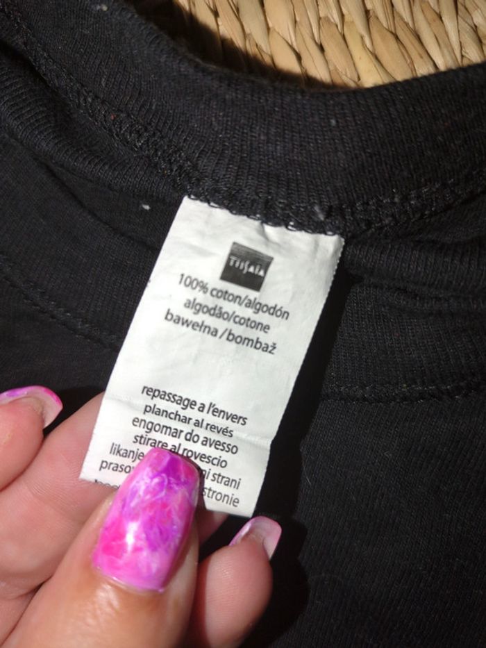 Tee shirt noir moulant 2/3ans Élodie - photo numéro 2