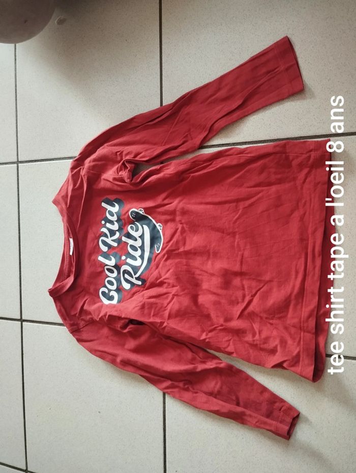 Tee shirt tape a l'oeil 8 ans