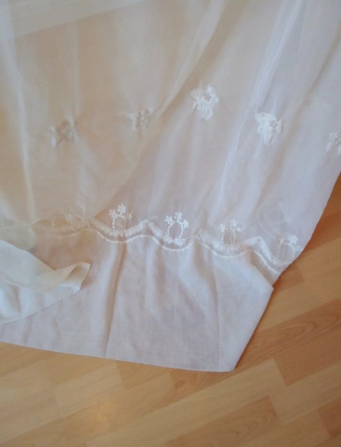 Rideau voilage brodé - photo numéro 3