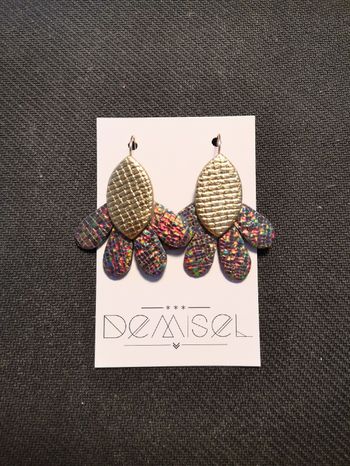 Boucles d'oreilles en cuir 
