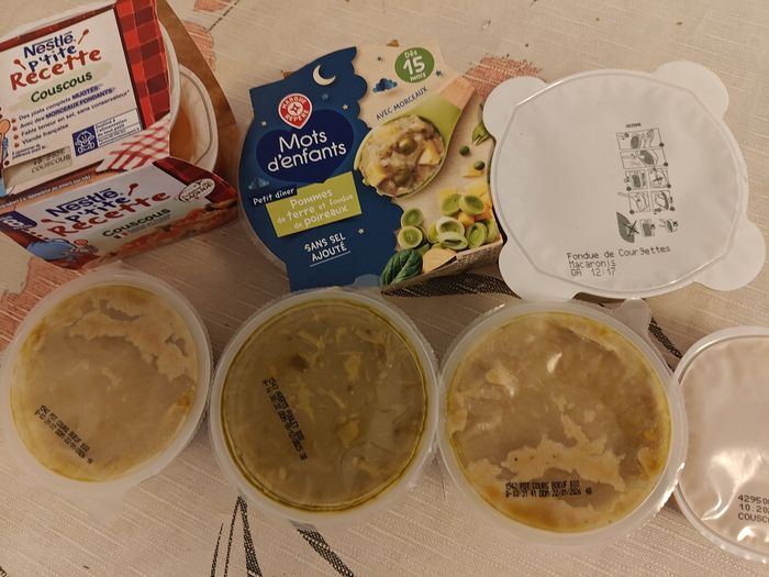 Repas 8 mois