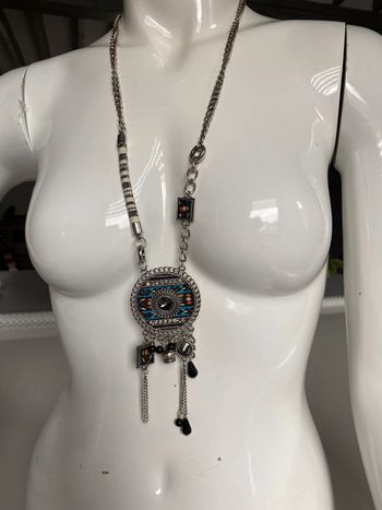 Sautoir fantaisie bohème grosse maille