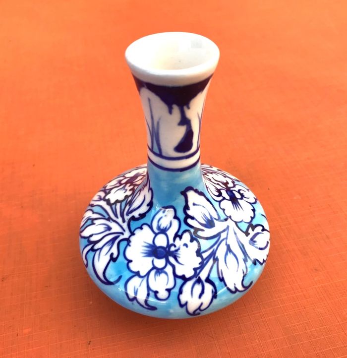 Vase céramique à décor floral - photo numéro 6