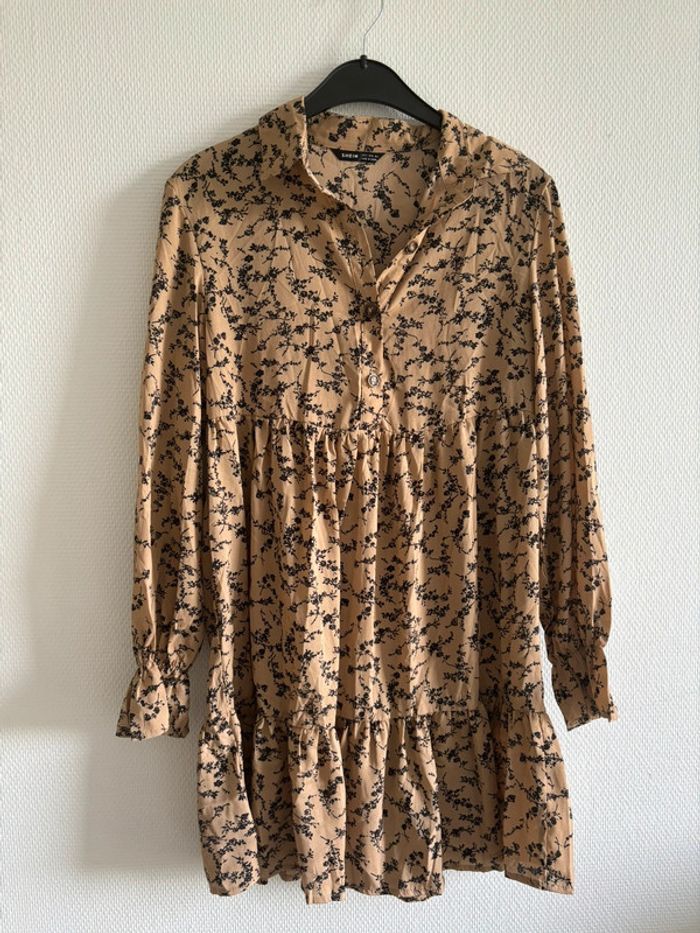 Robe chemise à motifs