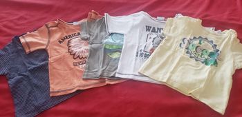 Lot de 5 Tee-shirts T 12 mois