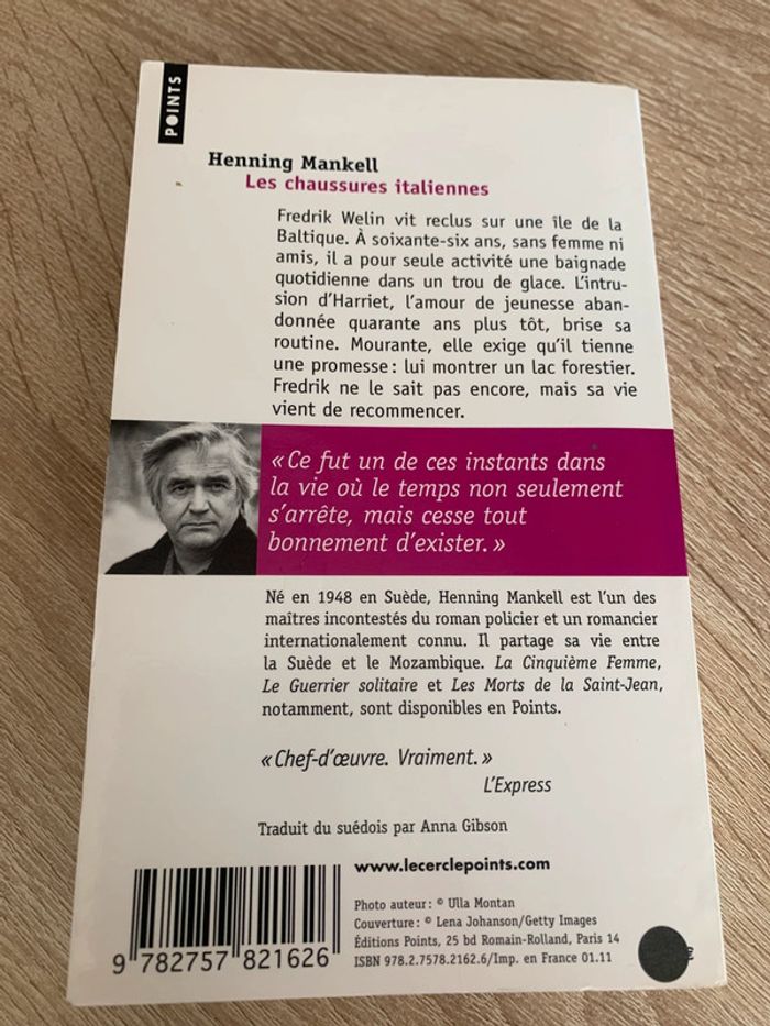 Livre henning mankell les chaussures italiennes - photo numéro 2