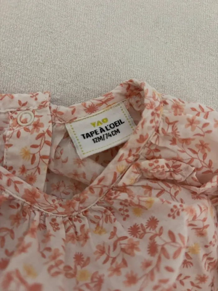 Blouse bébé fille taille 12mois - photo numéro 3