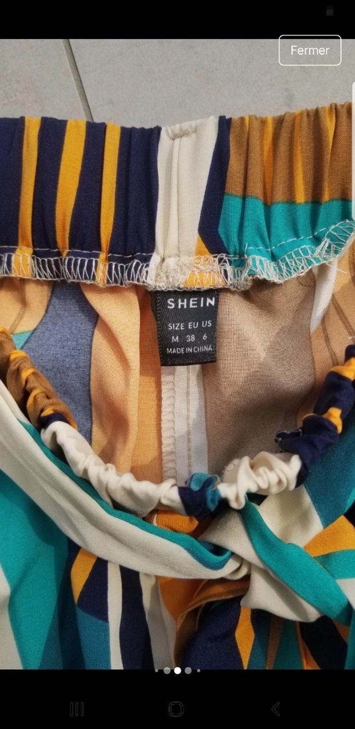 Short coloré taille haute et élastique - photo numéro 3