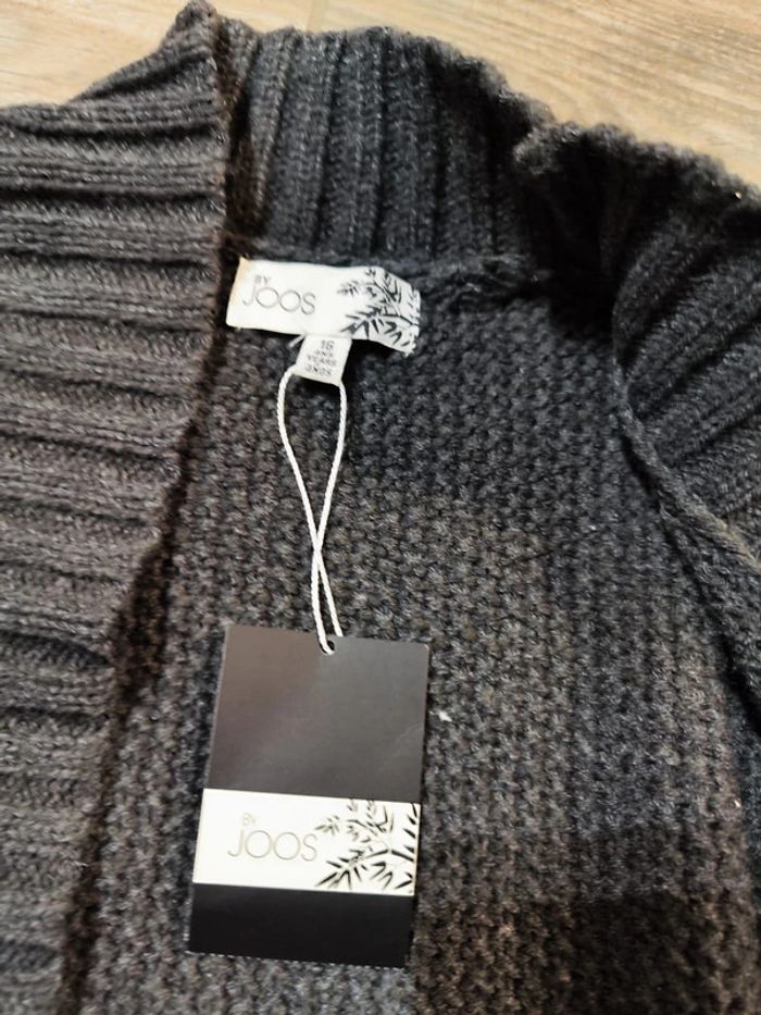 Veste gris foncé et noir By Joos Taille 16 ans - photo numéro 2