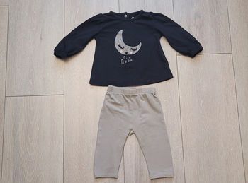 Ensemble 2 pièces. Fille 6 mois. Marque Tape à l'oeil/cocoon