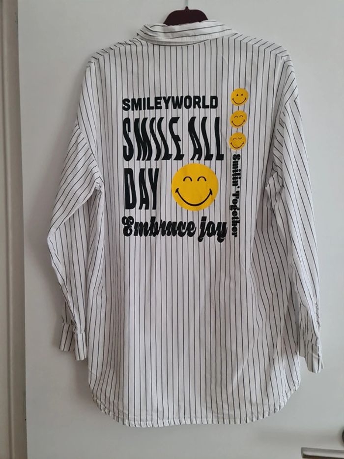 Chemise imprimée en coton Smiley world 12 / 13 ans H&M - photo numéro 2