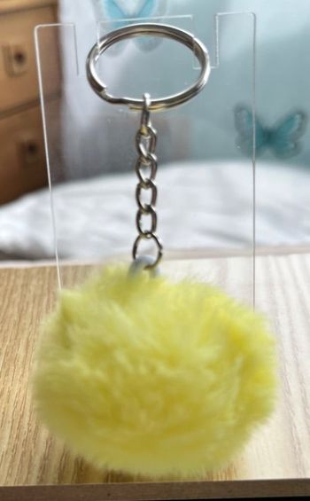 Porte clé pompon fourrure