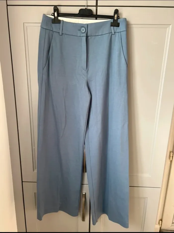 Pantalon large fluide tailleur