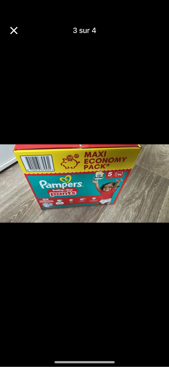 Couche culotte taille 5 marque Pampers