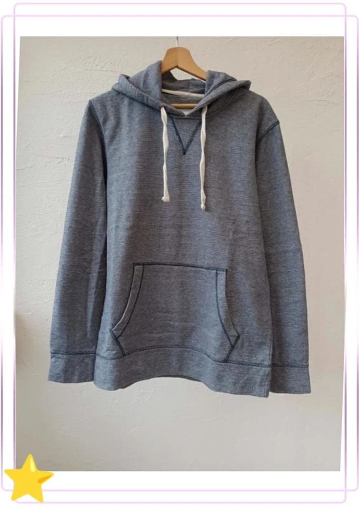 Pull sweat capuche bleu Celio L
