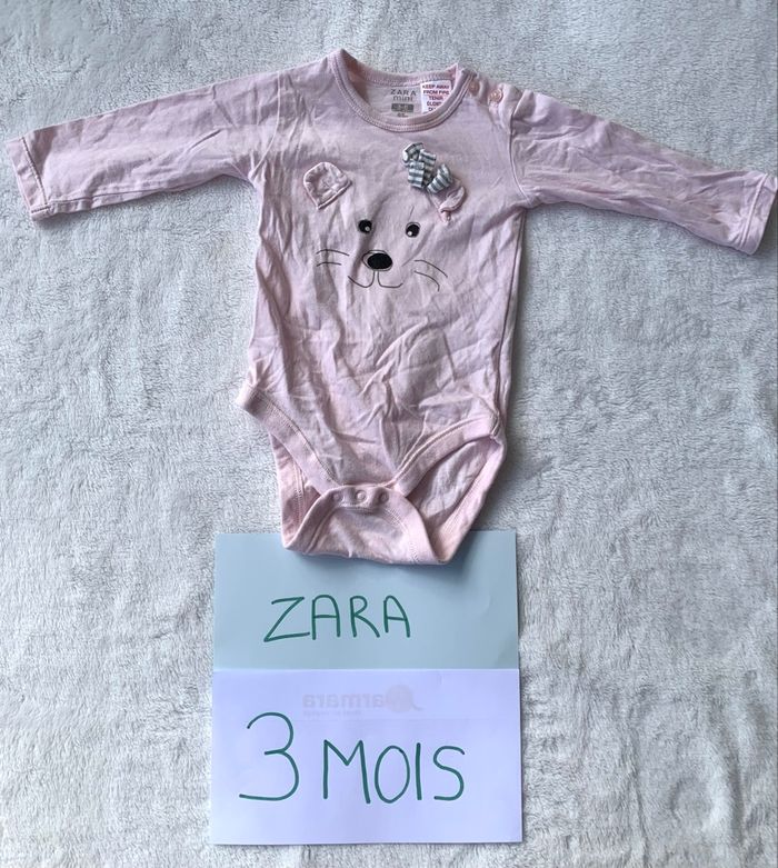 Body manches longues Zara 3 mois