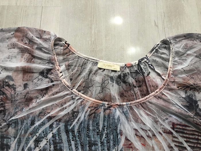 BB-Robe chic imprimée + strass T 40/44 NEUVE - photo numéro 8