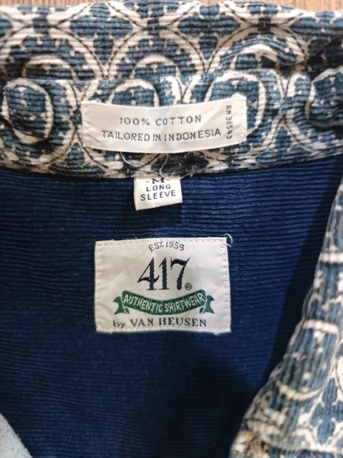 Chemise à manches longues vintage 90's van heusen 417 Taille M - photo numéro 2
